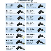 CE FCC ROHS 90W Universele Reisstroomadapter voor Laptops, 10-15 tips, DC OTP compatibel //ASUS// 24 maanden garantie