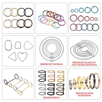 Anillo de almacenamiento de cinta de papel de almacenamiento al por mayor de 2,5 pulgadas Clip de tornillo de apertura en forma de D plateado