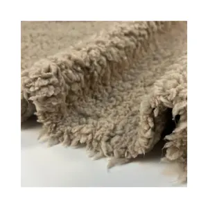 Shaoxing supplier 100% polyester heart double side sherpa fleece lining