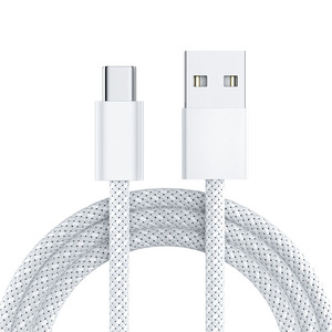 USB a to <strong>C</strong> <strong>Type</strong>-<strong>C</strong> 3A Fast Charging Nylon Data <strong>Cable</strong> - Product Image 1