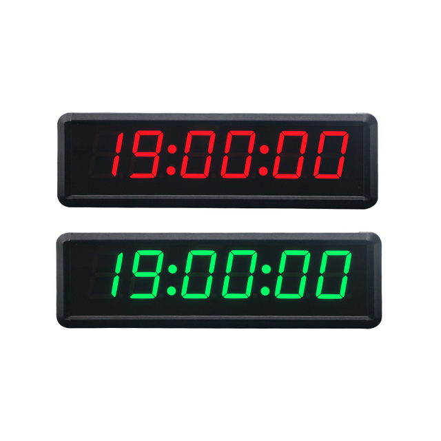 Red Green Digit 1.8 Inch Digital LED Wall Clock OEM Multifunctional Countdown Count up Electric Stopwatch Timer With Remote