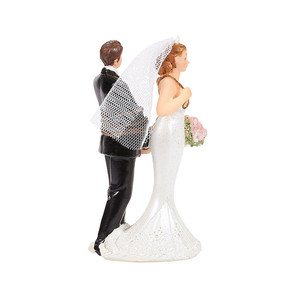 Wedding Cake Topper Sposa e Lo Sposo Figurine Tenere Just Married Bordo Dolce Wedding Couple Figure <span class=keywords><strong>per</strong></span> le Decorazioni Souvenir - Product Image 5