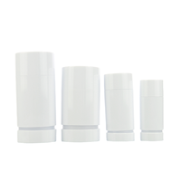 Tube vide noir 15g 30g 50g 75g pour emballage cosmétique, baume à lèvres, déodorant, parfum solide, crème, en plastique, à mécanisme rotatif