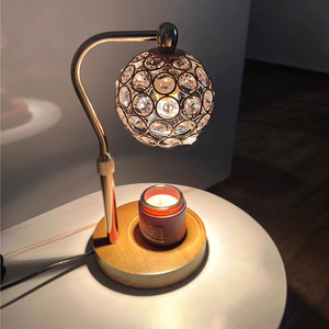 Electric <strong>Crystal</strong> Ball Candle Warmer Lamp Aroma Burner Vintage Retro Adjustable Height Flameless Wax Melt Bedroom Gift OEM - Product Image 3