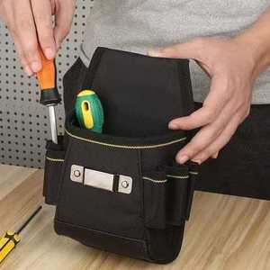 Bolsa de Cintura para Electricista, Tela Oxford Reforzada, 10-14 Bolsillos, Correa Ajustable, Almacenamiento de Herramientas, Bolsa de Trabajo Portátil - Product Image 1