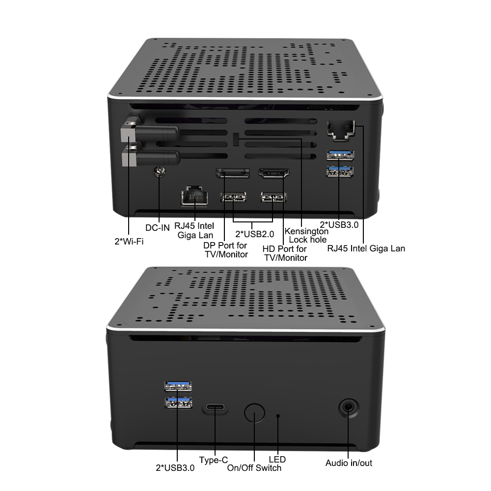 ミニPCゲーマーIntel Core I5 10300H I7 10870H I9 10980HK 12M