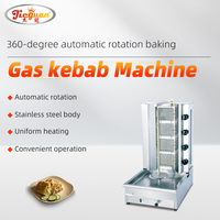 Machine à Kebab à 4 brûleurs à gaz/machine à doner/machine à gaz shawarma