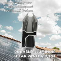 Support de montage sur rail en aluminium anodisé pour panneaux solaires photovoltaïques, durable et résistant à la corrosion, pour panneaux solaires sur toiture