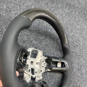 Pour <span class=keywords><strong>Ford</strong></span> <span class=keywords><strong>Mustang</strong></span> GT volant 2015 2017 2018 2019 <span class=keywords><strong>2022</strong></span> personnalisé en Fiber de carbone cuir voiture accessoires volant de voiture - Product Image 2