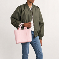 Sac fourre-tout structuré en toile avec logo brodé personnalisé, sac de courses réutilisable, sac à main à large poignée, sac de transport, fournisseur d'usine en gros