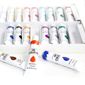 Bán Buôn Không Độc Hại 24 Màu Sắc 12 Ml Dầu Nghệ Sĩ Sơn Màu Sắc Thiết Lập Cho Trẻ Em - Product Image 2