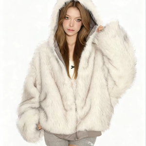 Chaqueta Acolchada Reversible de Alta Calidad, con Cuello de Piel, Estilo Holgado, para Mujer, Abrigo Largo de Invierno, Ropa de Calle - Product Image 4