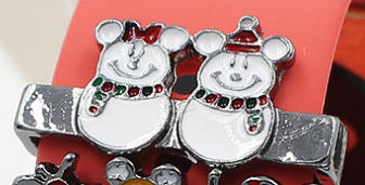 2 bonhomme de neige anneau