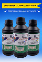 Encre d'impression uv led, pour impression lisses, couleur brillante, prix d'usine, pour la série Epson de tête d'impression, 10 pièces