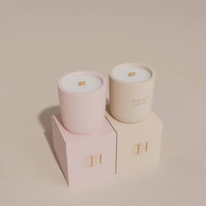 Bois mèches <span class=keywords><strong>ciment</strong></span> vide bougie parfumée cire faisant luxe Unique écologique à la main saint valentin pâques conteneur pot - Product Image 1