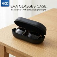 Étui à lunettes double avec fentes réglables, étui de voyage rigide en EVA pour lunettes de soleil et lunettes de vue