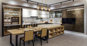 Venta al por mayor gabinetes de cocina modernos personalizados gabinetes de cocina modulares de madera montados en la pared para Villa buen precio - Product Image 5