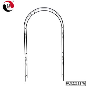 Arche moderne <span class=keywords><strong>en</strong></span> métal noir d'approvisionnement d'usine <span class=keywords><strong>pour</strong></span> le support d'escalade de plante de conception simple de patio de jardin - Product Image 6