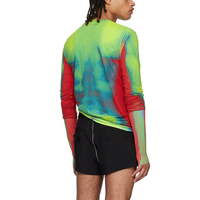 Chemises pour hommes personnalisées de haute qualité T-shirt en jersey de nylon extensible avec impression graphique T-shirt à plusieurs niveaux pour hommes