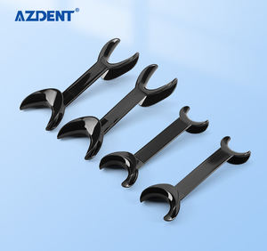 Azdent suministro 4 piezas negro en forma de T boca doble cabeza <span class=keywords><strong>retractor</strong></span> abridor de boca - Product Image 6