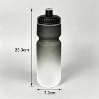 Bouteille d'eau de vélo personnalisée avec logo, 720 ml, sans BPA, réutilisable, en PP de qualité alimentaire, anti-fuite, sportive, écologique, avec couvercle push-pull, pour le cyclisme