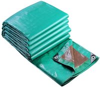Bâche grise 6x8m personnalisée en usine 120g bâches étanches à l'eau couverture polyvalente bâche PE