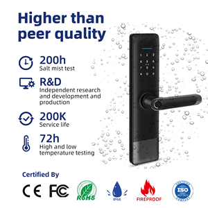 Liliwise Cerradura Inteligente Digital Tuya Smart Door <b>Lock</b> Biometric Fingerprint Handle Keyless Smart <b>Lock</b> for Airbnb Project - Product Image 2