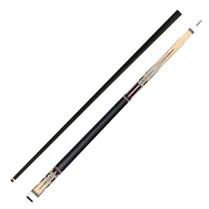 NO.09 Gang Qin Shi Black Technology Carbon Fiber Billiard Pool Cue 1/2 Split With 12.4mm Tip Length 147mm OEM Customized