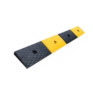 Rampe di gomma per carichi pesanti giallo nero ad alta intensità visibilità prismatica auto moto Anti-graffio passo in salita carreggiata - Product Image 5