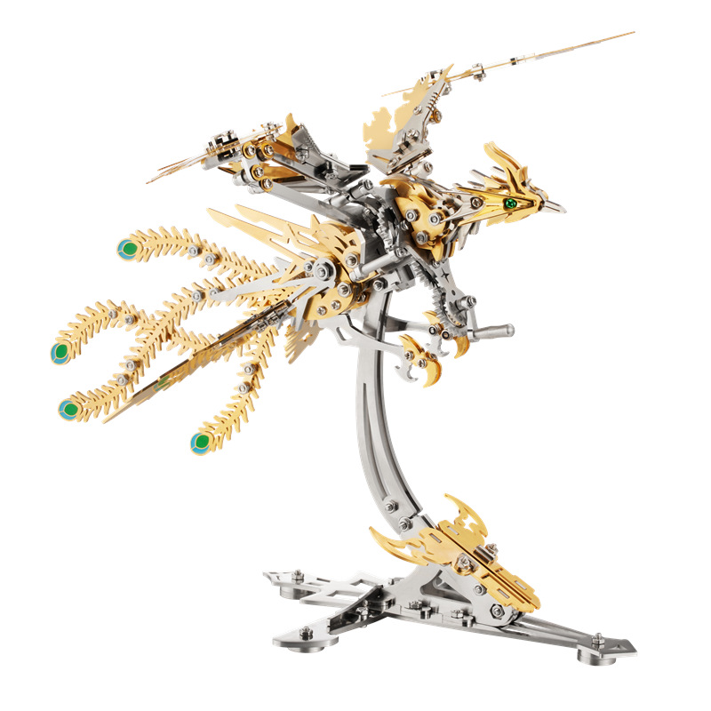 Mechanical phoenix-gold