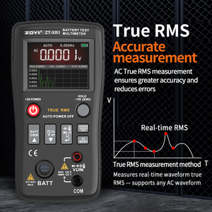 ZOYI ZT-XR1 Batterie-Innenwiderstandsmessgerät + Multimeter Hochpräziser Spannungs-/Widerstands-/Kapazitäts-/Diodentester - Product Image 5