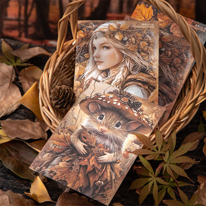 30 ورقة/حزمة عتيقة مشغوفة غابة الخريف سلسلة الأحلام القديمة مشهد الخريف طبقة ملقط - Product Image 4