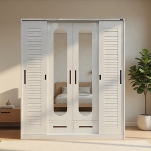 <span class=keywords><strong>Armoire</strong></span> métallique moderne à prix abordable, design Louvre, démontable, pour chambre à coucher, Chine - Product Image 3