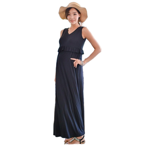 Primavera/Verano Cuidado outfitModal <span class=keywords><strong>Lactancia</strong></span> Vestido de verano Falda larga <span class=keywords><strong>pijama</strong></span> de maternidad - Product Image 1