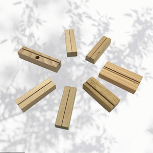 Porta Tarjetas de Madera de Haya de Diseño Moderno y Simple de Hongwei Wood Processing Factory para Tarjetas de Visita y Notas - Product Image 4