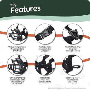 סיליקון כבד אימון מותאם אישית לנשימה סל גדול לסתות פה לחיות מחמד לוע כלבים לול לכלבים - Product Image 2