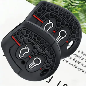 Funda de Silicona para Llaves de Coche, Compatible con VW Polo, Golf, Passat, Bora, Jetta, Sharan, Skoda Octavia, <span class=keywords><strong>Seat</strong></span> León, <span class=keywords><strong>Ibiza</strong></span>, Córdoba - Product Image 3