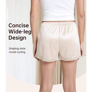 Pantalones cortos de satén para mujer al por mayor, con encaje, suaves, para dormir, ropa interior, pijama sedoso, pantalones cortos para el hogar, Vietnam - Product Image 5