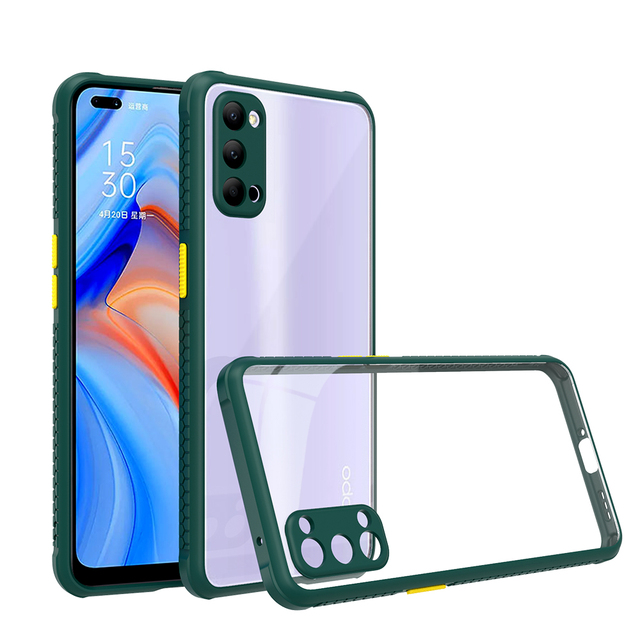 IVANHOE Shockproof Clear Soft Case for OPPO REALME C20 A15 Realme 6 RENO 5 5G A5S/A7A9 2020 A5 K5 A1K A52 A72 A92S