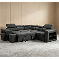Canapé convertible deux places avec rangement en tissu, design européen, pour appartement moderne, idéal pour salons - Le choix des grossistes leader