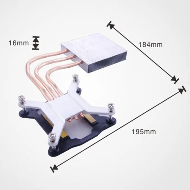 Penyerap panas aluminium tabung tembaga OEM atau modul pipa panas tembaga heatsink