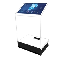 Pantalla Táctil Transparente con Clasificación IP65, Kiosco Interactivo con Soporte SDK para Proyección de Hologramas en Interiores, Imagen Flotante (40 pulgadas)
