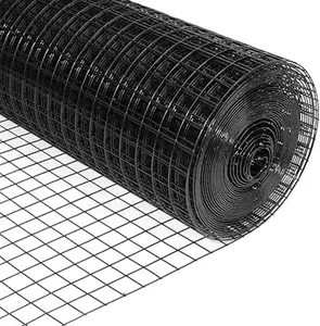 24'' x 50' 1/4 Zoll Hardware-Stoff 23 Maß schwarz Vinyl beschichtet geschweißtes Zaun Netz für Haus und Garten Zaun und Haus
