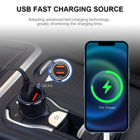 Chargeur de voiture sans fil 2 en 1, adaptateur CarPlay Android Auto, charge rapide 15W, portable, WiFi 5G, connexion automatique, commande vocale pour iPhone