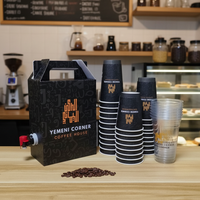 Dispensador de líquidos AT PACK de 1L, 3L, 5L, caja de café de papel, bolsa BIB para café en caja, bolsa de café desechable en caja con válvula para SA y EAU