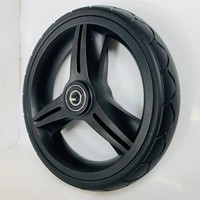 Roue de poussette pour bébé avec moyeu en plastique de 7,5 pouces, jante en PP et pneu en mousse PU EVA