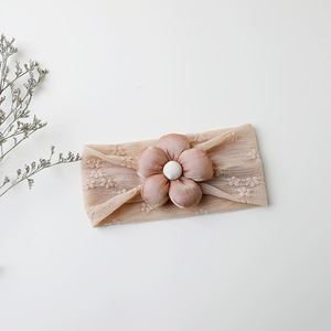 Nouveau Bandeau d'été en dentelle à fleurs pour nouveau-né, protection douce <span class=keywords><strong>de</strong></span> la fontanelle, accessoires capillaires <span class=keywords><strong>de</strong></span> princesse pour pièce climatisée - Product Image 4
