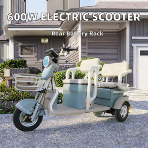 Scooter Eléctrico Personalizado con Neumático al Vacío, Scooter de Movilidad de 3 Velocidades con Motor Central, Marco de Acero, 3 Ruedas - Product Image 4