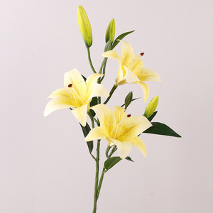 Lys artificiel à tige unique imprimé en 3D <span class=keywords><strong>Tatex</strong></span> pour la décoration de la maison, de l'hôtel, des arrangements floraux de mariage - Product Image 6