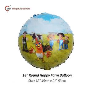 Globo de Mylar de Dibujos Animados de <span class=keywords><strong>La</strong></span> <span class=keywords><strong>Vaca</strong></span> <span class=keywords><strong>Lola</strong></span> Farm, Globo de <span class=keywords><strong>Vaca</strong></span> y Gallo, Animales de Granja, Decoración para Fiestas de Cumpleaños Infantiles con Temática de Granja - Product Image 4